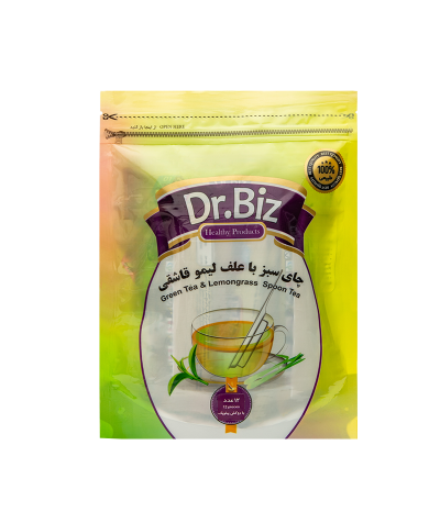دمنوش چایی سبز و علف لیمو قاشقی ۱۲ عددی Dr.BIZ